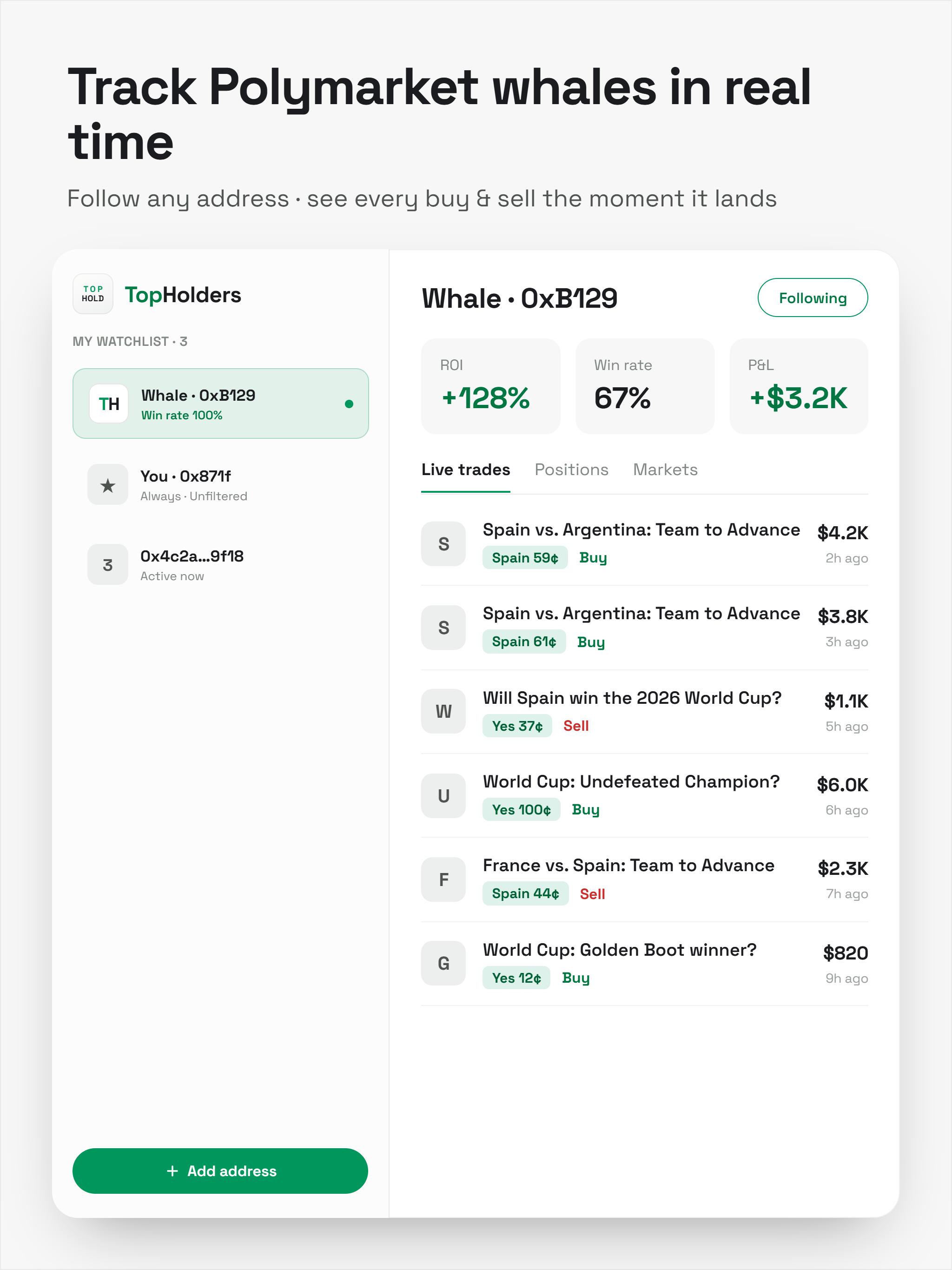 Polymarket Whale screenshot 8