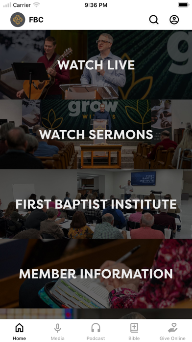First Baptist Church Effingham Screenshot
