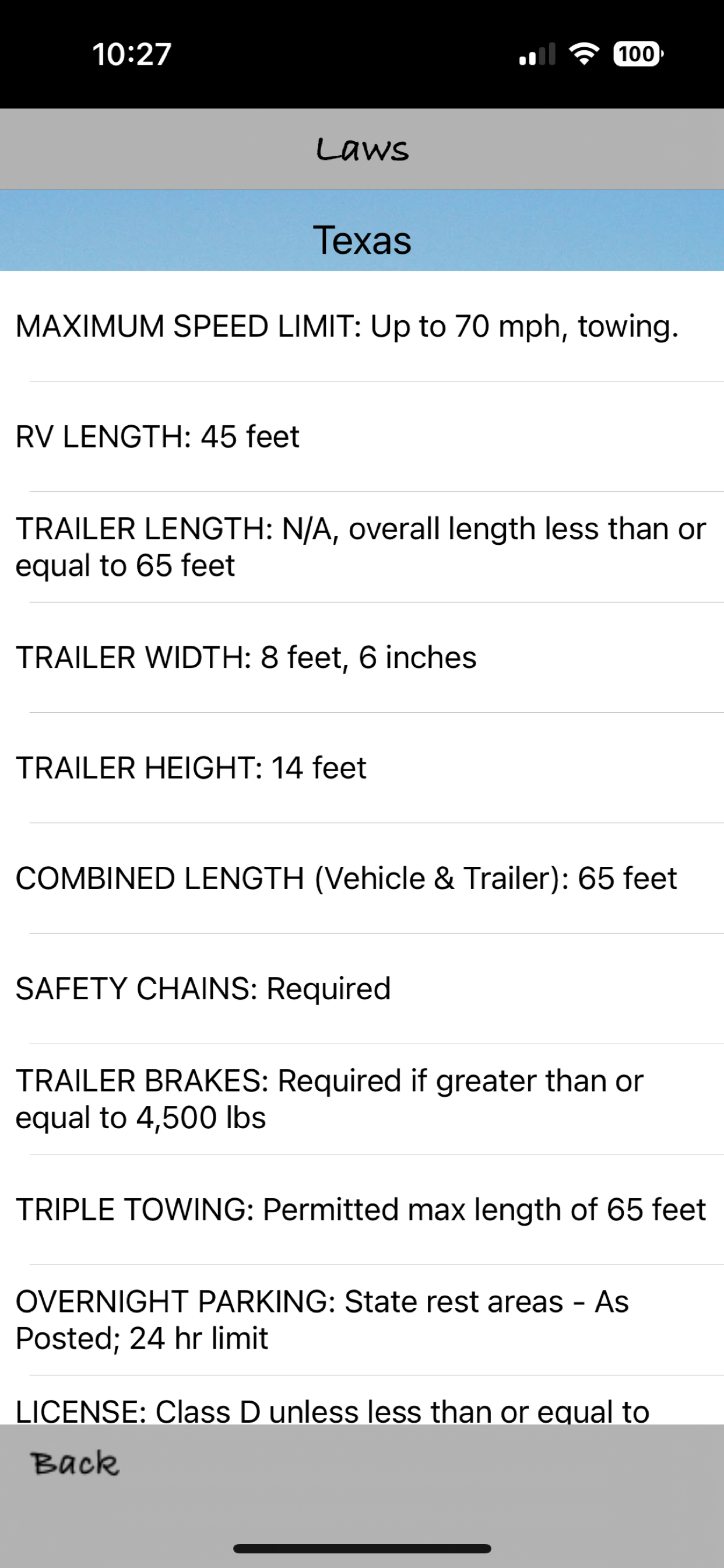 Trailer Laws screenshot 3