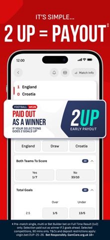 Virgin Bet: Sports & Casino iPhone screenshot 4
