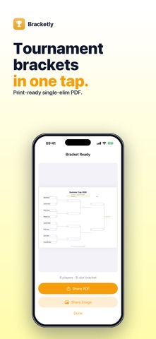 Bracketly: Tournament Bracket iPhone screenshot
