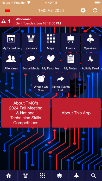 ATA Meetings & Events Screenshot
