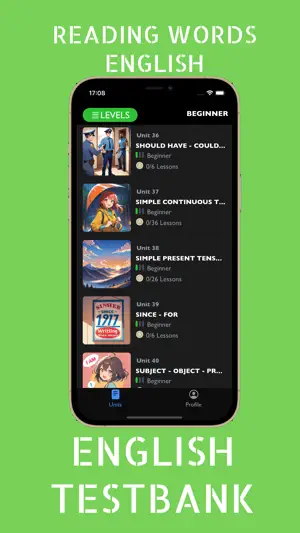 Reading Words English-Testbank screenshot 1