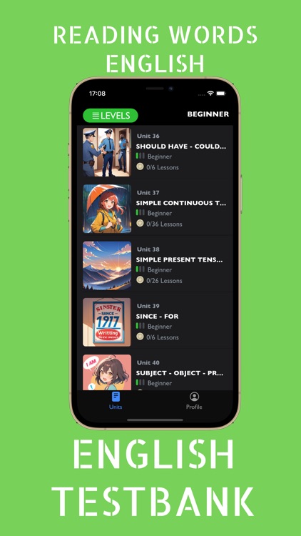 Reading Words English-Testbank