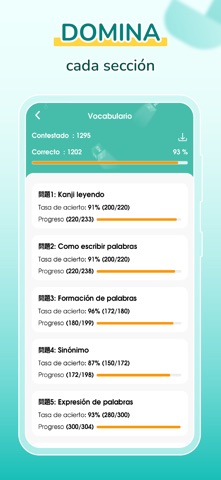 Migii JLPT: Prueba JLPT N5-N1 screenshot 3