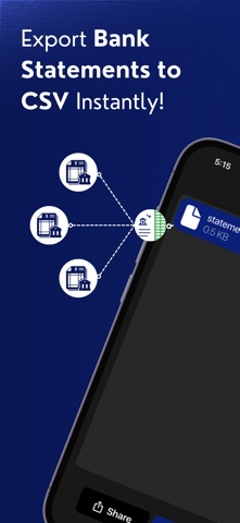 US Bank Statements PDF to CSV iPhone screenshot