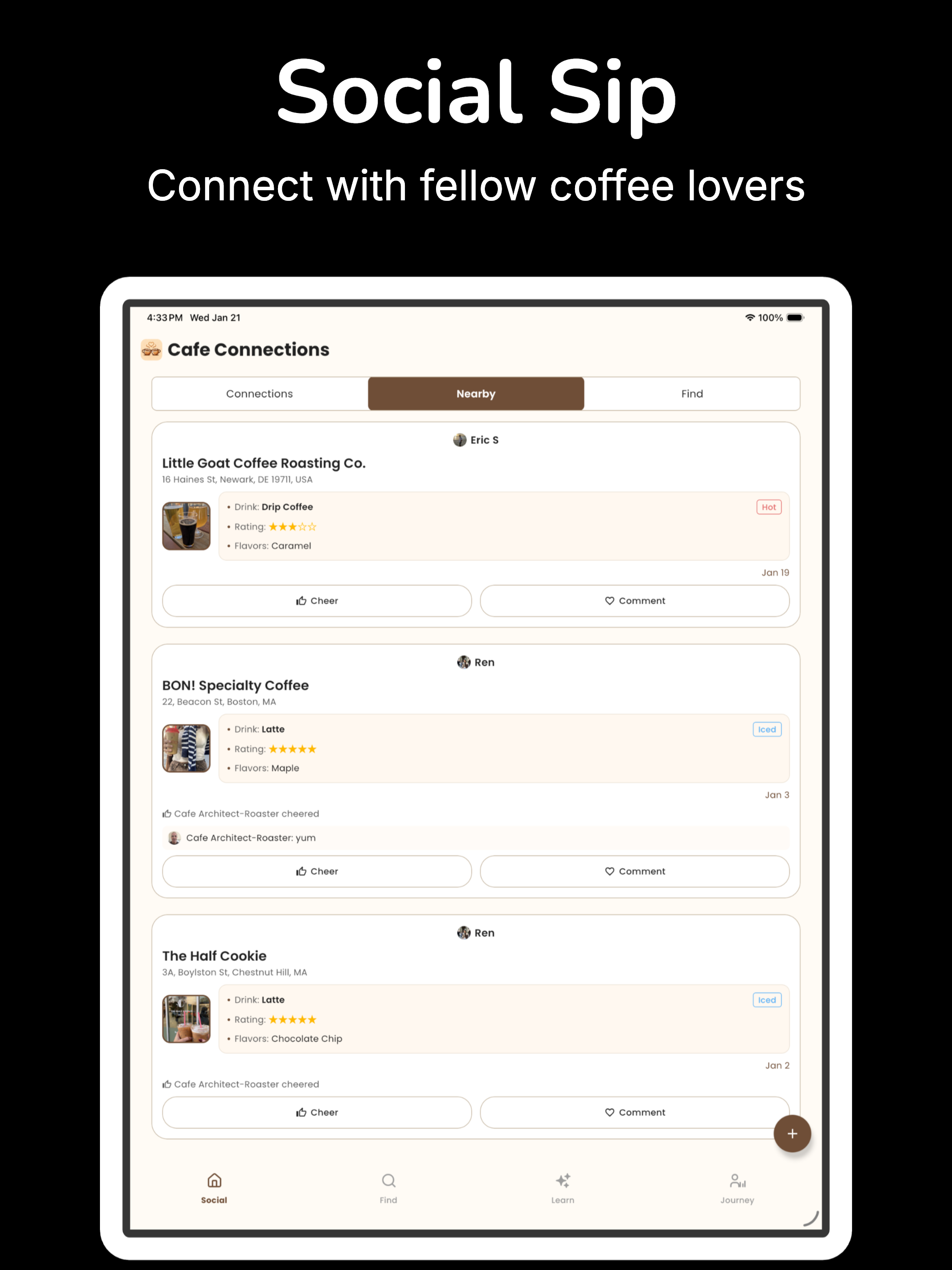 CafeConnections: Coffee Diary screenshot 12