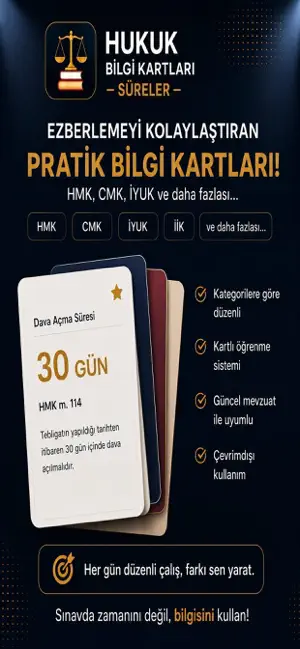 Hukuk Bilgi Kartları - Süreler screenshot 2