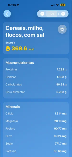 Tabela TACO Dados Nutricionais screenshot 3