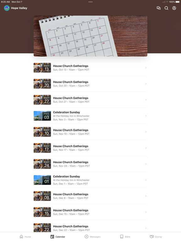 Hope Valley iPad screenshot 2 - Education app