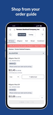 Farmers Seafood Company iPhone screenshot
