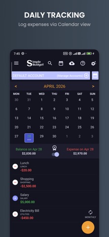 Simple Budget: Expense Manager Screenshot 3 of 8