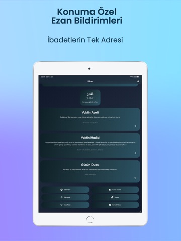 Namaz Vakti - Ezan Vakti Pro iPad screenshot