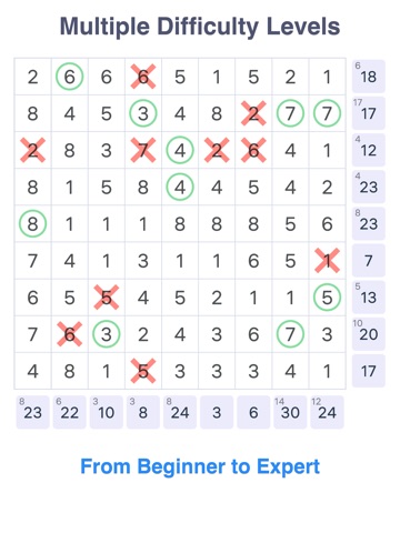 Sumplete: Logic Number Puzzle iPad screenshot