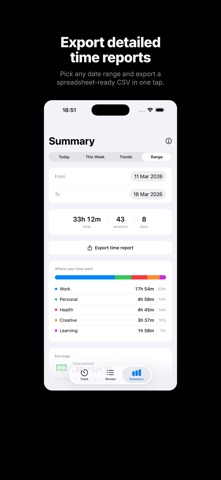 Orru - Time Tracker screenshot