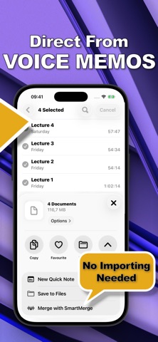 SmartMerge: Voice Memo Joiner screenshot