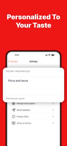 AI Recipe Finder: Yes Chef screenshot
