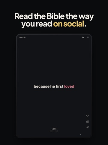 Bible Captions: Read Scripture iPad screenshot