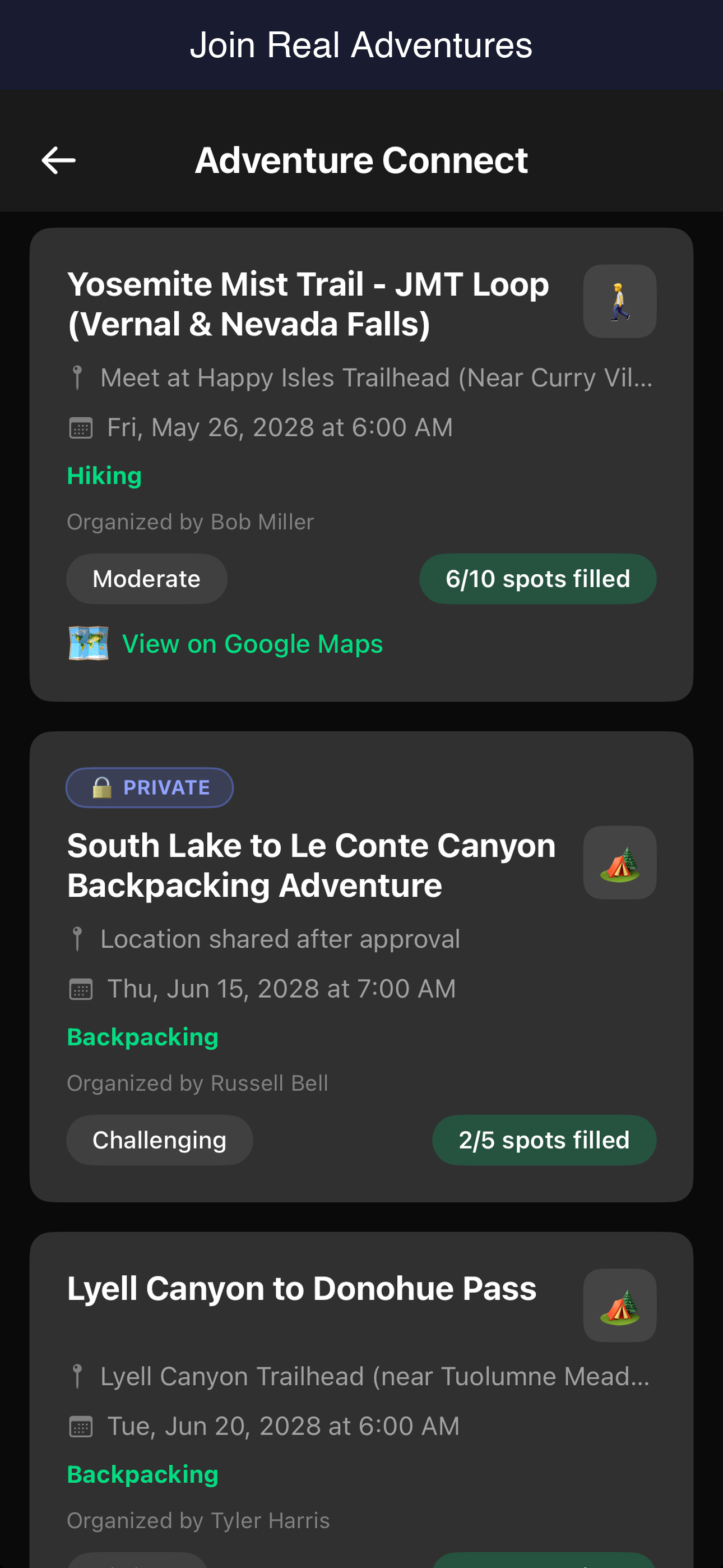 iVnchr: Hike Video & Meetup screenshot 3