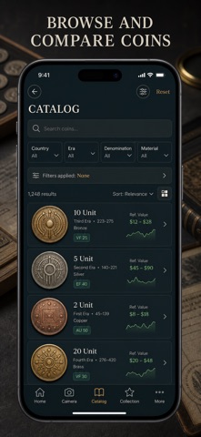 拍照识别古钱币 screenshot