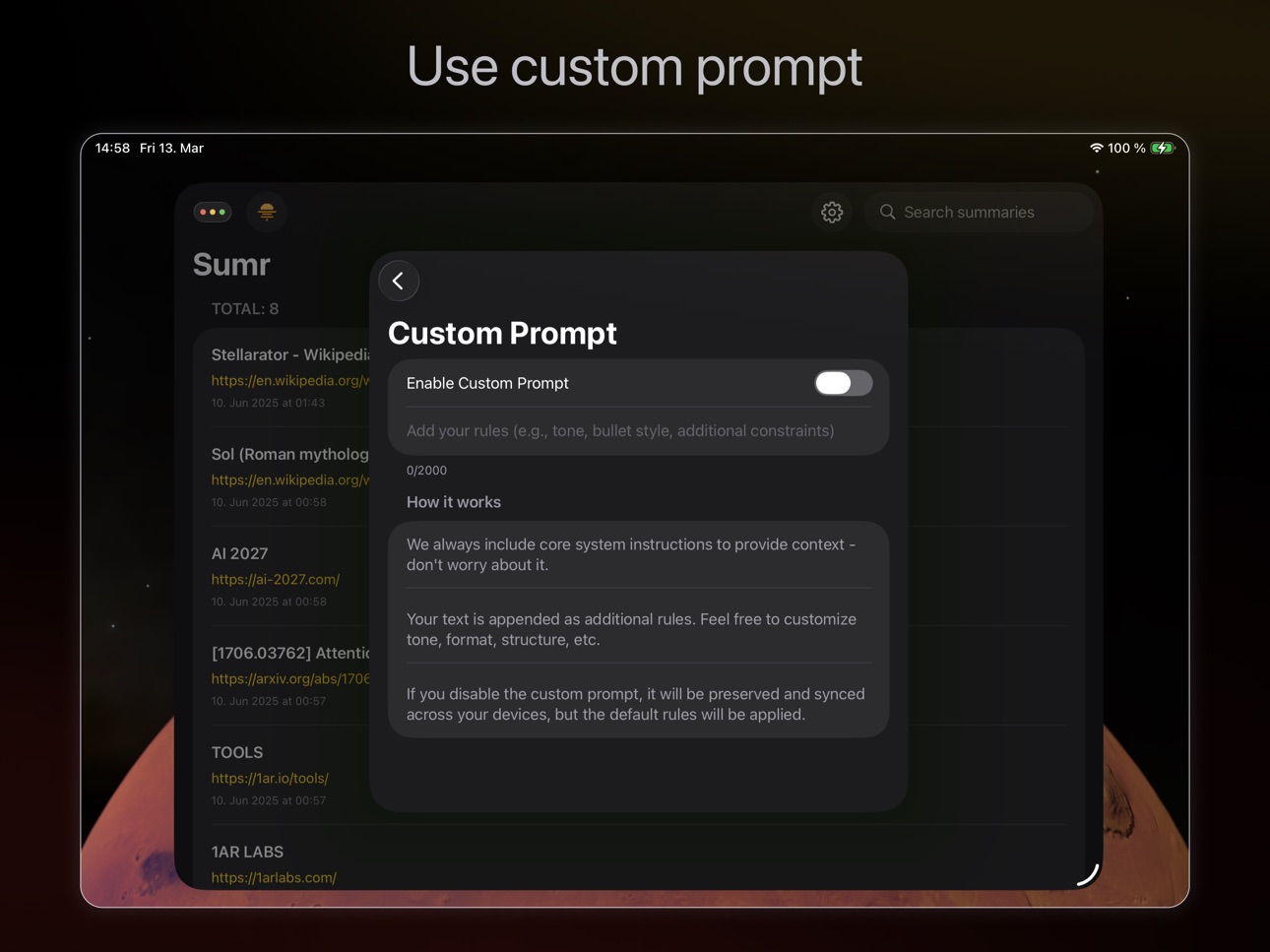 iPad screenshot