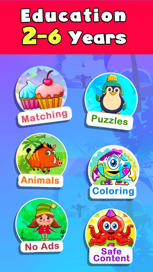 #1. Learning games for toddlers !! (iOS) Podle: Kidemy CJSC