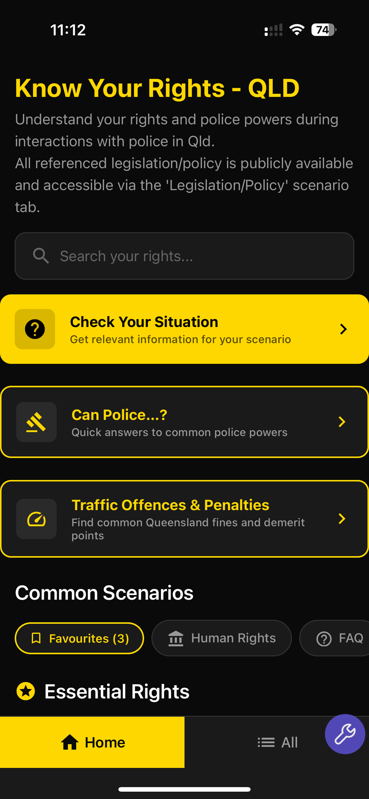Know Your Rights QLD