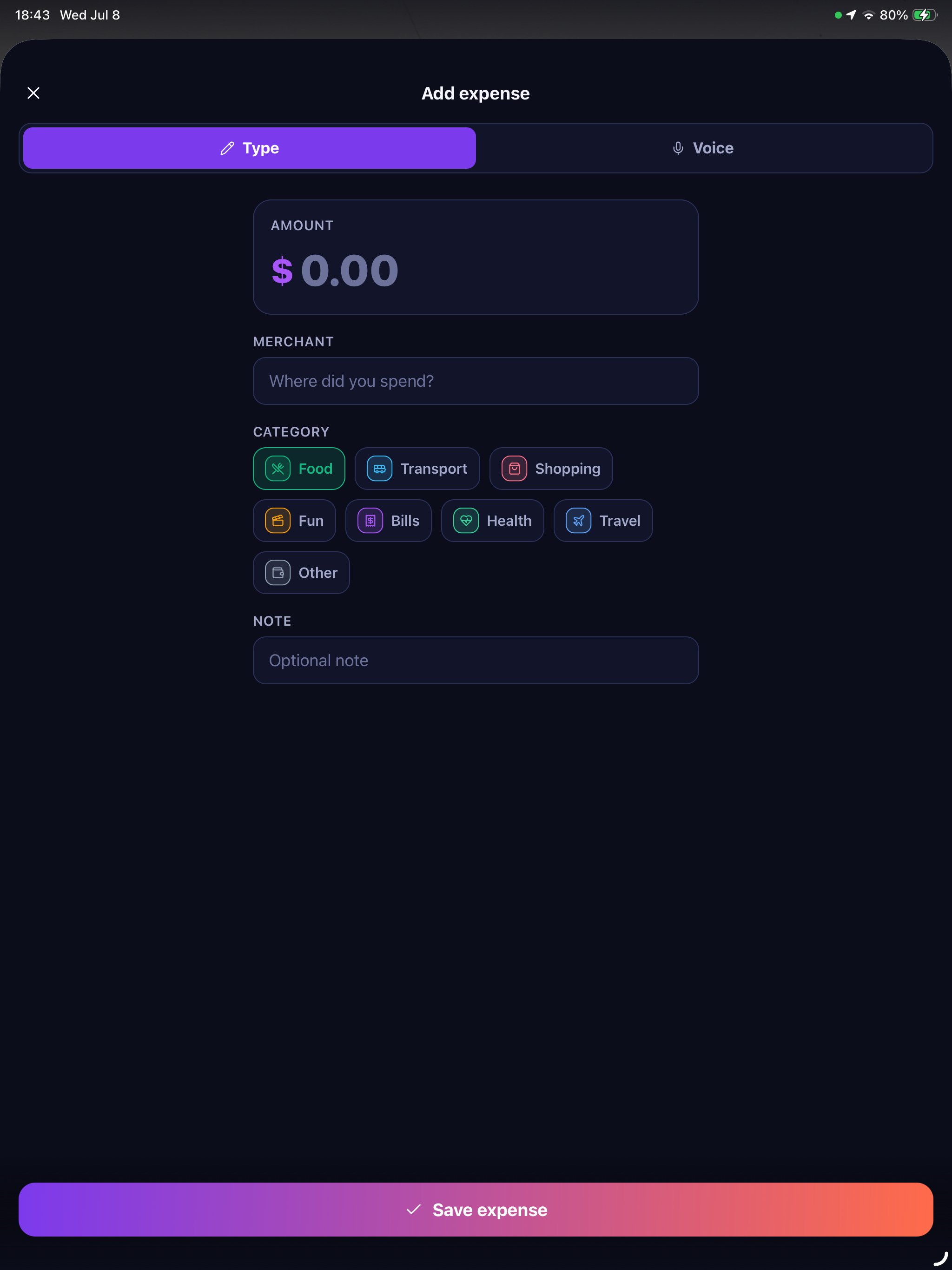 ZapSpend screenshot 12