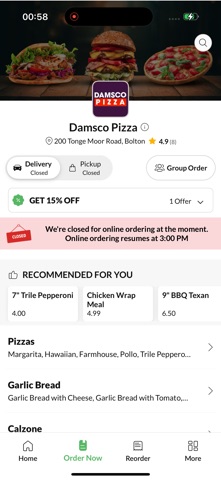 Damsco Pizza Screenshot 2 of 4