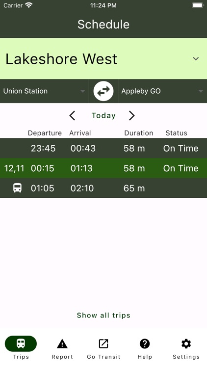 Go Rider - Train Schedules