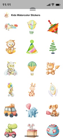 Kids Watercolor Stickers screenshot