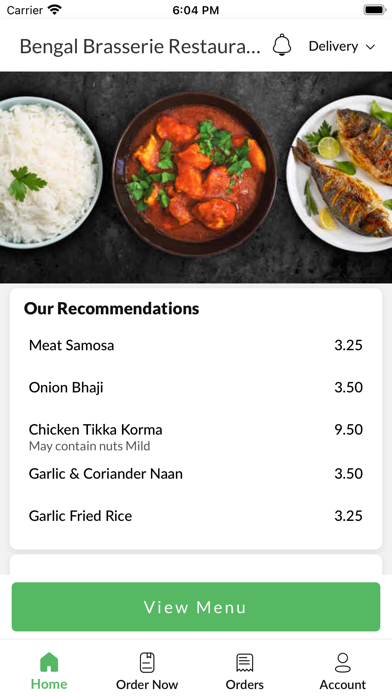 Bengal Brasserie Restaurant Screenshot