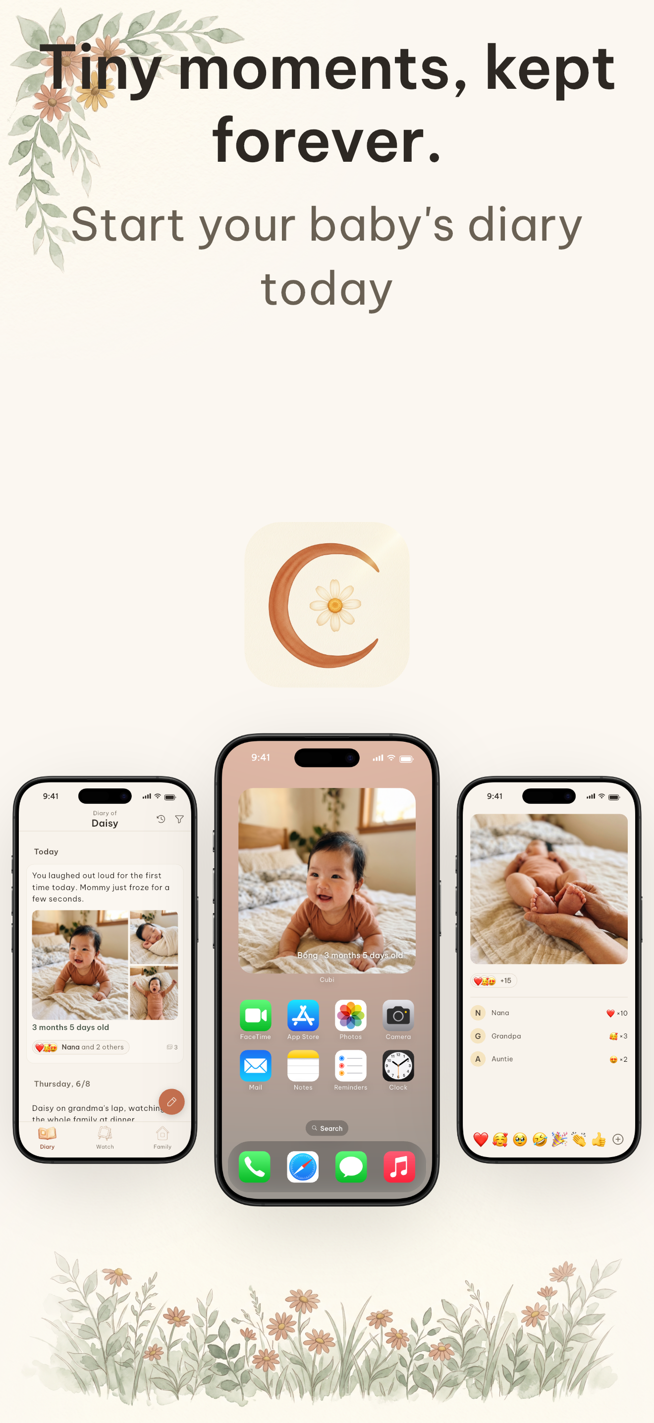 Cubi: Baby Book & Family Album screenshot 9