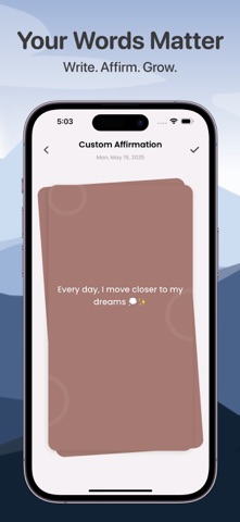 Daily Affirmations: Life Quote iPhone screenshot