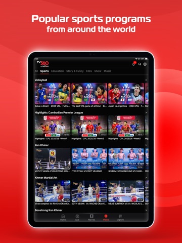 TV360 by Metfone iPad screenshot 3