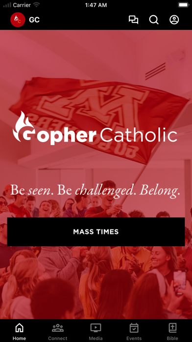 Screenshot 1 of Gopher Catholic App