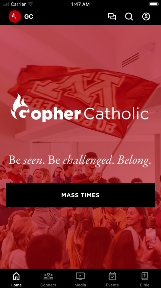 #1. Gopher Catholic (iOS) Podle: The Newman Center and Chapel, Minneapolis, Minnesota