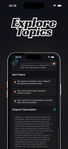 YapperX App - Speechnotes Screenshot 5 of 5