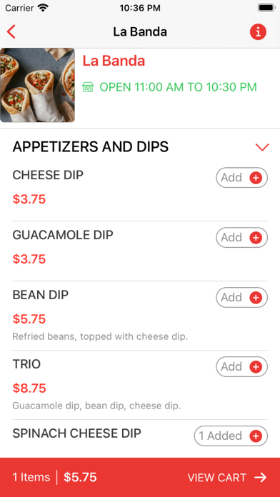 La Banda - Mexican Grille Screenshot
