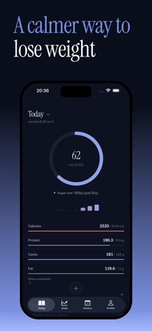 Caaals: calorie & food diary Screenshot 1 of 5