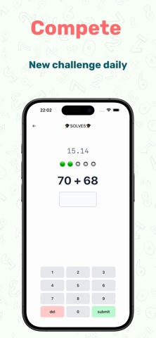 Solve 5 - mental math screenshot