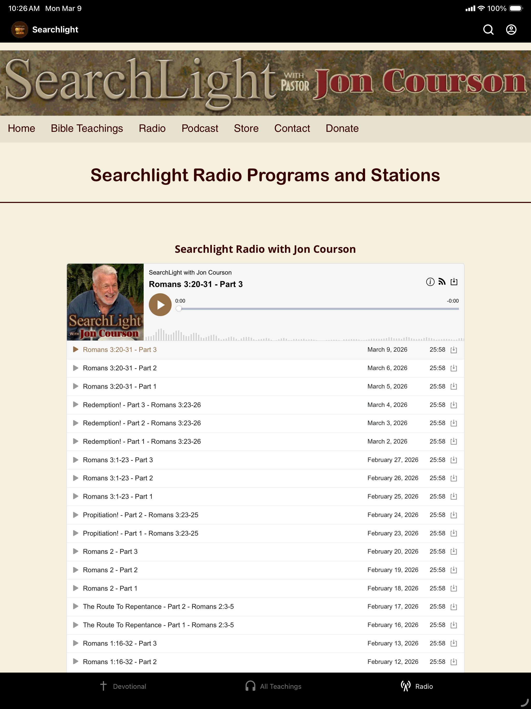 Searchlight with Jon Courson screenshot 4