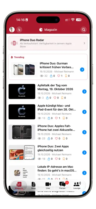 Apfeltalk screenshot 1 of 7