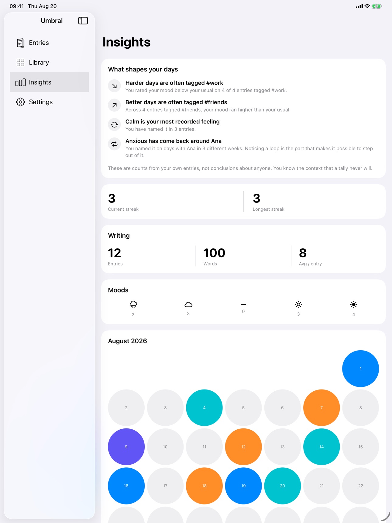 Screenshot 10 of Umbral: Private Journal