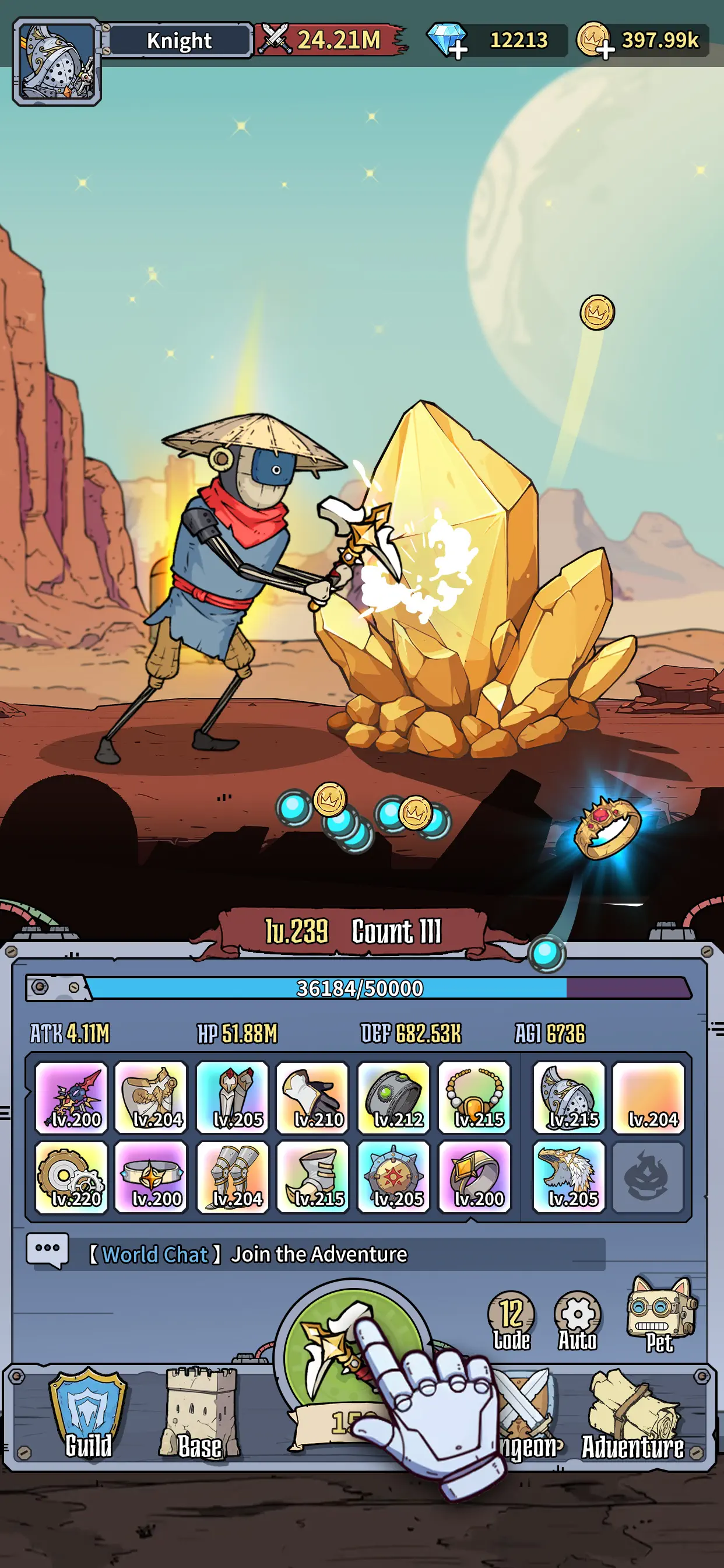 Dig-Dig Rush: Idle RPG screenshot 5