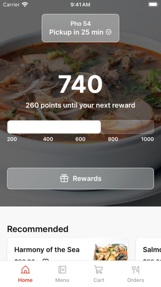 Pho 54 iPhone screenshot 1 - Food & Drink app