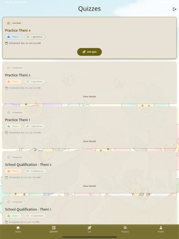 Tamil Theni Live Quiz iPad screenshot