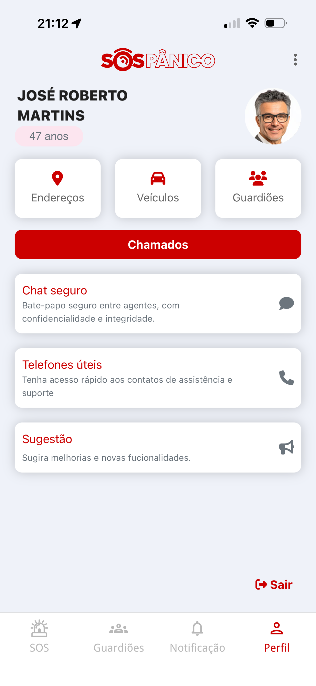 SOS Pânico: Segurança é tudo