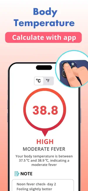 Thermometer: Body Temperature screenshot 1