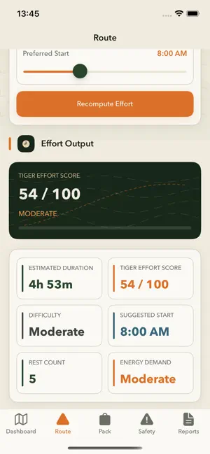 Trail Estimator iPhone screenshot 3